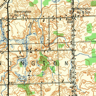 United States Geological Survey Corunna, MI (1944, 62500-Scale) digital map