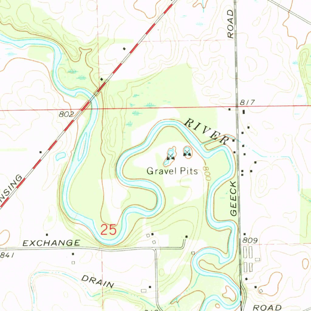 Corunna, MI (1972, 24000-Scale) Map by United States Geological Survey ...