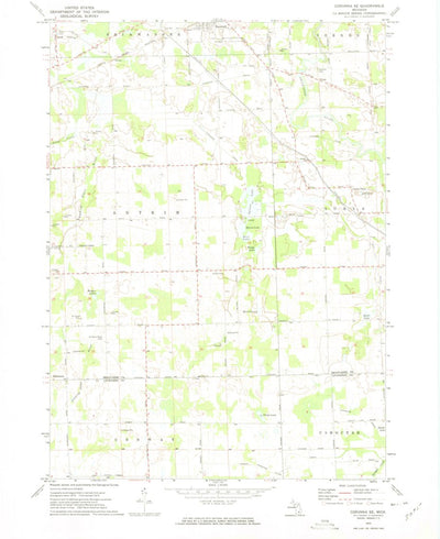 United States Geological Survey Corunna SE, MI (1972, 24000-Scale) digital map