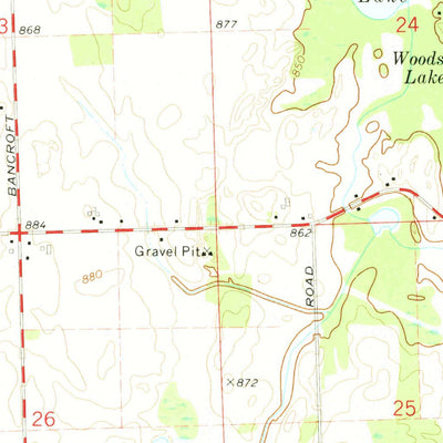 United States Geological Survey Corunna SE, MI (1972, 24000-Scale) digital map