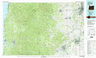 United States Geological Survey Corvallis, OR (1980, 100000-Scale) digital map