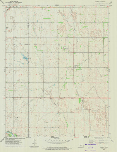 United States Geological Survey Corwin, KS (1972, 24000-Scale) digital map