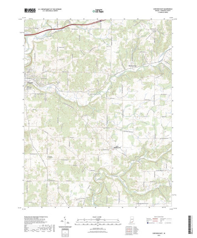 United States Geological Survey Corydon East, IN (2022, 24000-Scale) digital map