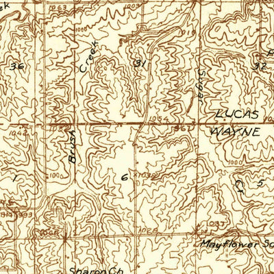 United States Geological Survey Corydon, IA (1934, 48000-Scale) digital map