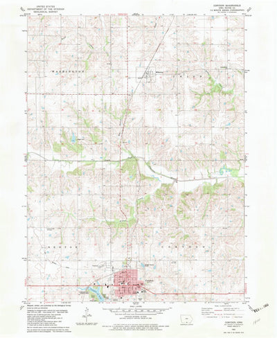 United States Geological Survey Corydon, IA (1982, 24000-Scale) digital map