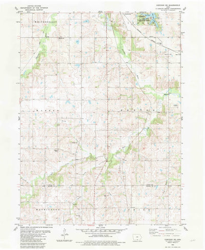United States Geological Survey Corydon NE, IA (1982, 24000-Scale) digital map