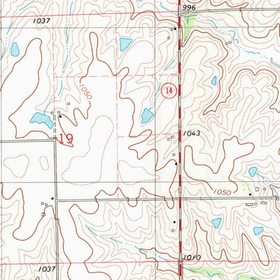 United States Geological Survey Corydon NE, IA (1982, 24000-Scale) digital map