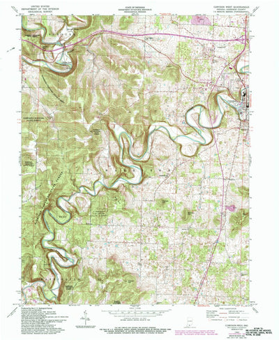 United States Geological Survey Corydon West, IN (1962, 24000-Scale) digital map