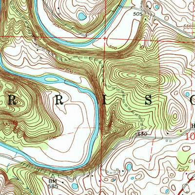 United States Geological Survey Corydon West, IN (1962, 24000-Scale) digital map