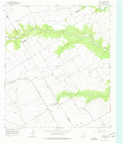 United States Geological Survey Coryell, TX (1955, 24000-Scale) digital map