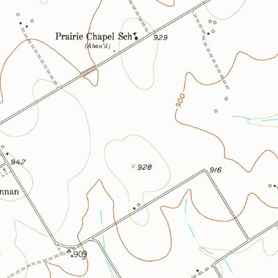 United States Geological Survey Coryell, TX (1955, 24000-Scale) digital map