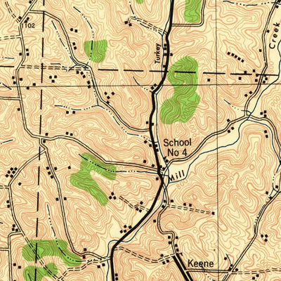 United States Geological Survey Coshocton, OH (1943, 62500-Scale) digital map