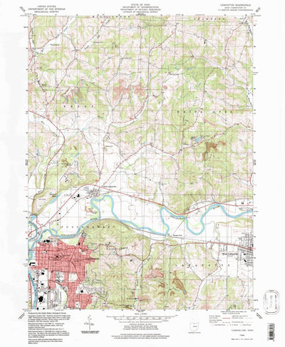 United States Geological Survey Coshocton, OH (1994, 24000-Scale) digital map