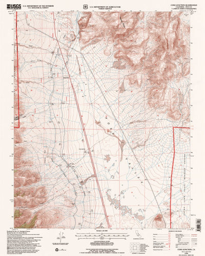 United States Geological Survey Coso Junction, CA (1994, 24000-Scale) digital map