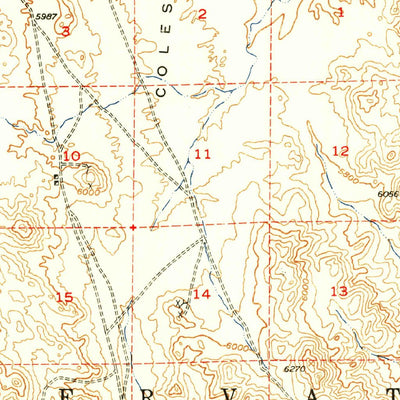 United States Geological Survey Coso Peak, CA (1951, 62500-Scale) digital map