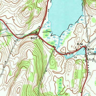 United States Geological Survey Cossayuna, NY (1944, 24000-Scale) digital map