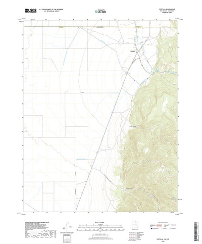 United States Geological Survey Costilla, NM (2020, 24000-Scale) digital map