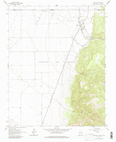 United States Geological Survey Costilla, NM-CO (1963, 24000-Scale) digital map