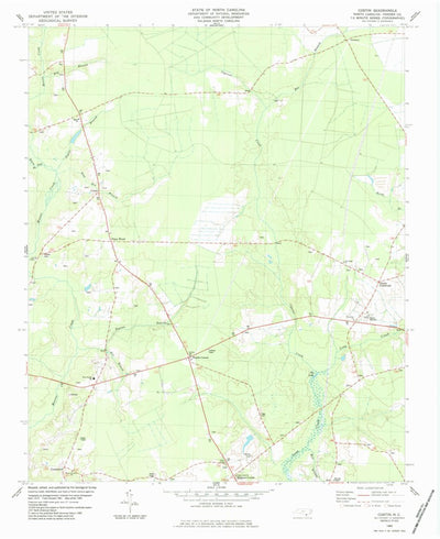 United States Geological Survey Costin, NC (1984, 24000-Scale) digital map