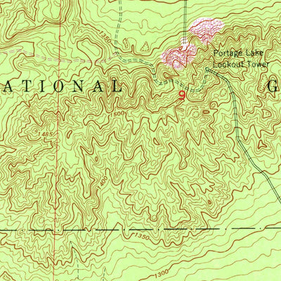 United States Geological Survey Cote Dame Marie, MI (1950, 24000-Scale) digital map