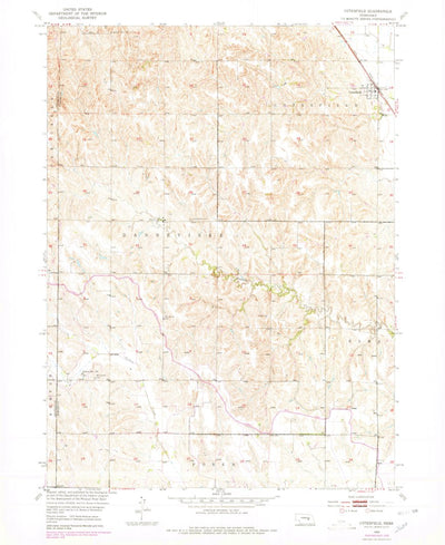 United States Geological Survey Cotesfield, NE (1953, 24000-Scale) digital map