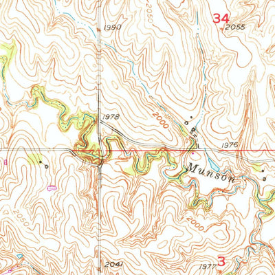 United States Geological Survey Cotesfield, NE (1953, 24000-Scale) digital map