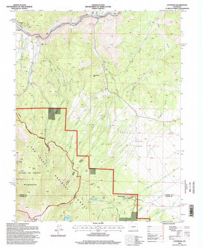 United States Geological Survey Cotopaxi, CO (1994, 24000-Scale) digital map