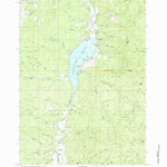 United States Geological Survey Cottage Grove Lake, OR (1987, 24000-Scale) digital map