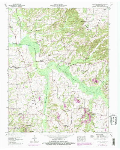 United States Geological Survey Cottage Grove, TN (1950, 24000-Scale) digital map