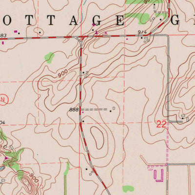 United States Geological Survey Cottage Grove, WI (1962, 24000-Scale) digital map