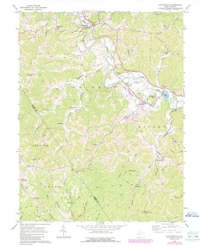 United States Geological Survey Cottageville, WV (1960, 24000-Scale) digital map