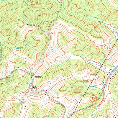 United States Geological Survey Cottageville, WV (1960, 24000-Scale) digital map