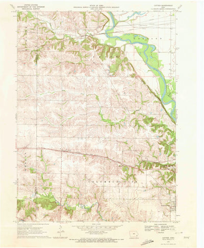United States Geological Survey Cotter, IA (1970, 24000-Scale) digital map