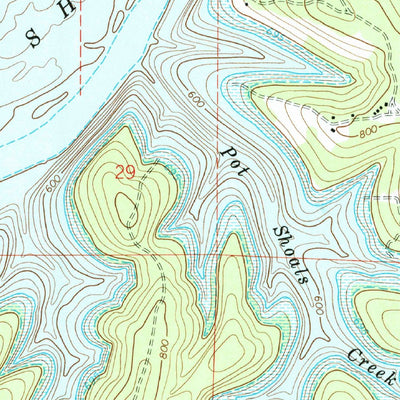 United States Geological Survey Cotter NW, AR-MO (1972, 24000-Scale) digital map