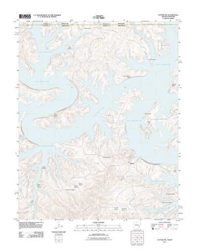 United States Geological Survey Cotter NW, AR-MO (2011, 24000-Scale) digital map