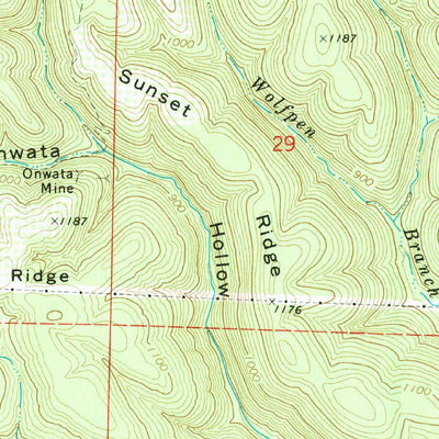 United States Geological Survey Cotter SW, AR (1972, 24000-Scale) digital map