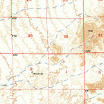 United States Geological Survey Cotton Center, AZ (1951, 62500-Scale) digital map