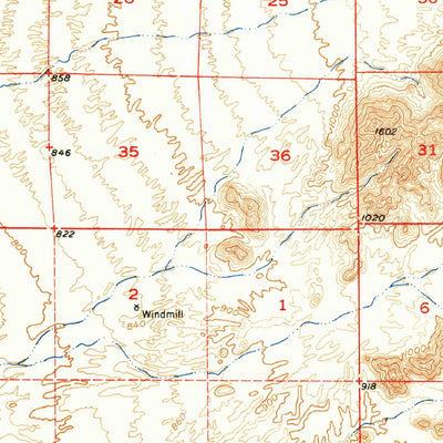 United States Geological Survey Cotton Center, AZ (1951, 62500-Scale) digital map