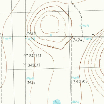 United States Geological Survey Cotton Center, TX (1985, 24000-Scale) digital map