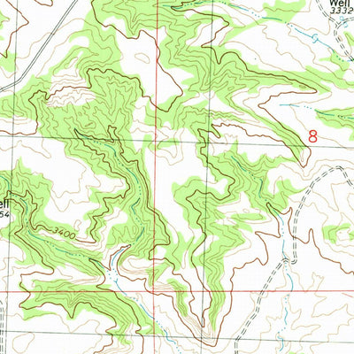 United States Geological Survey Cotton Creek, MT (1980, 24000-Scale) digital map