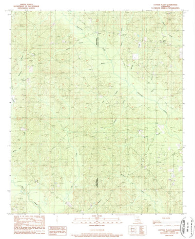 United States Geological Survey Cotton Plant, LA (1989, 24000-Scale) digital map