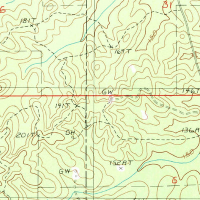 United States Geological Survey Cotton Plant, LA (1989, 24000-Scale) digital map
