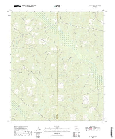 United States Geological Survey Cotton Plant, LA (2020, 24000-Scale) digital map