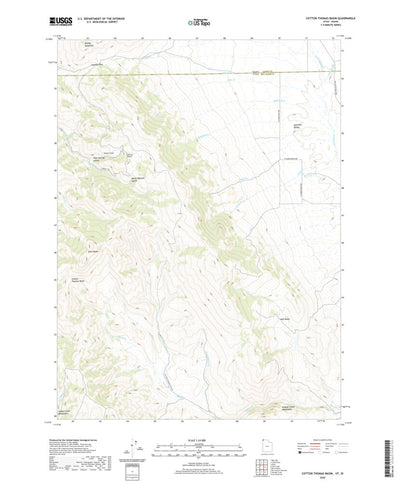 United States Geological Survey Cotton Thomas Basin, UT (2020, 24000-Scale) digital map