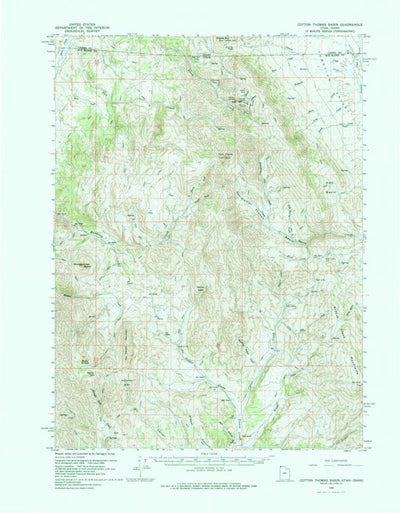 United States Geological Survey Cotton Thomas Basin, UT-ID (1959, 62500-Scale) digital map
