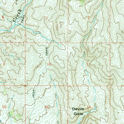 United States Geological Survey Cotton Thomas Basin, UT-ID (1959, 62500-Scale) digital map