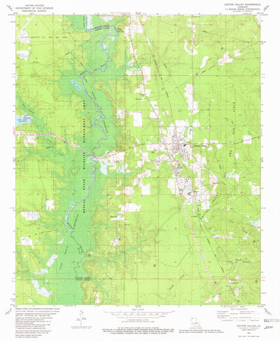United States Geological Survey Cotton Valley, LA (1981, 24000-Scale) digital map
