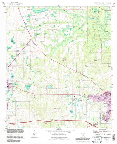 United States Geological Survey Cottondale East, FL (1994, 24000-Scale) digital map