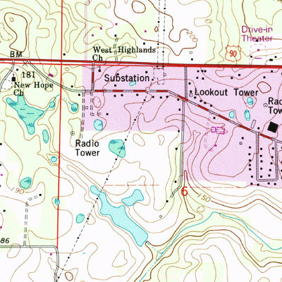 United States Geological Survey Cottondale East, FL (1994, 24000-Scale) digital map