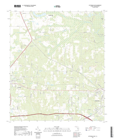 United States Geological Survey Cottondale East, FL (2021, 24000-Scale) digital map